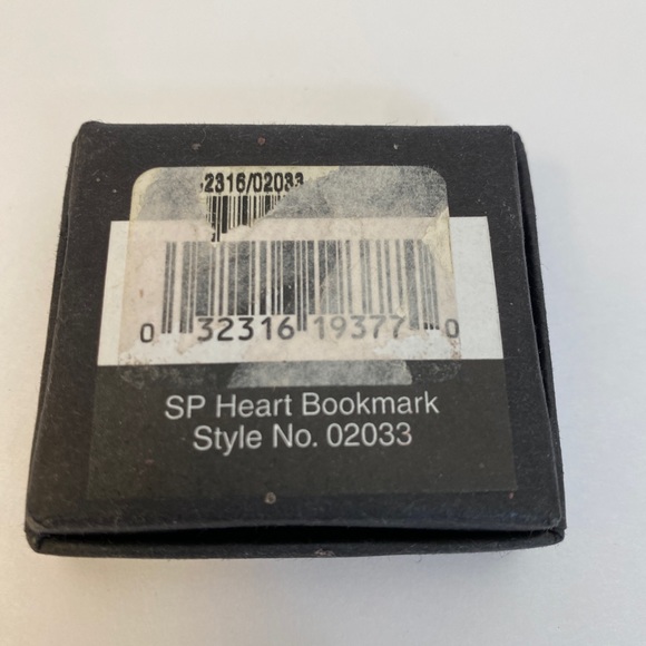 NWT Dansk Silverplate Heart Bookmark 1.5” - Picture 4 of 6